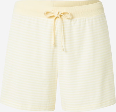 ESPRIT Pantalon de pyjama en jaune pastel / blanc, Vue avec produit