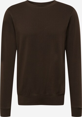 Sweat-shirt Petrol Industries en marron : devant