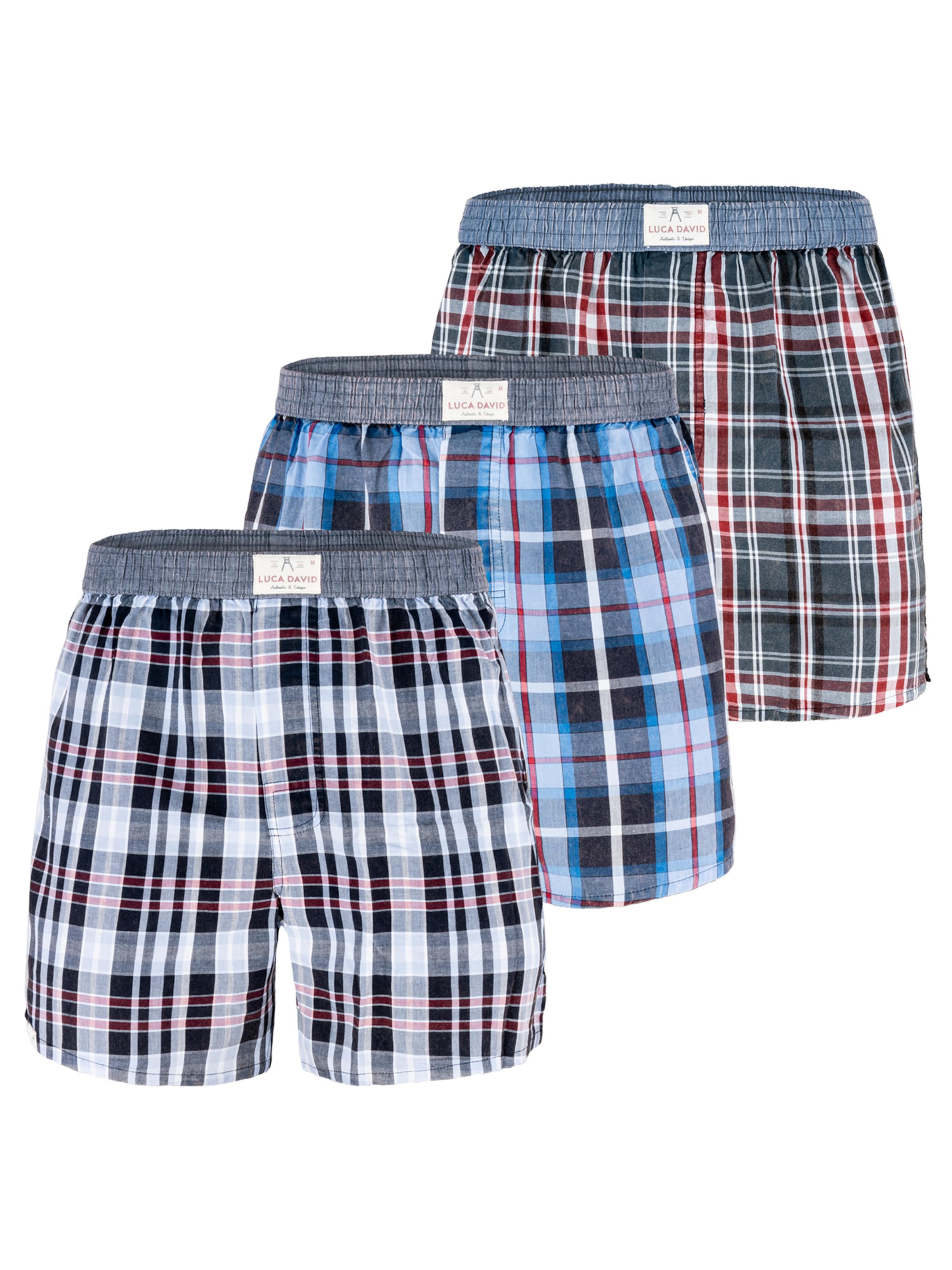 Luca David Boxershorts ' Olden Glory ' in Gemengde kleuren: voorkant