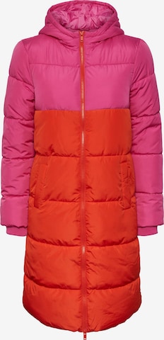 PIECES Zimný kabát 'BEE' - oranžová: predná strana