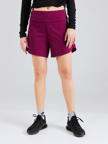 NIKEregular Sportske hlače 'BLISS' - crvena boja: prednji dio