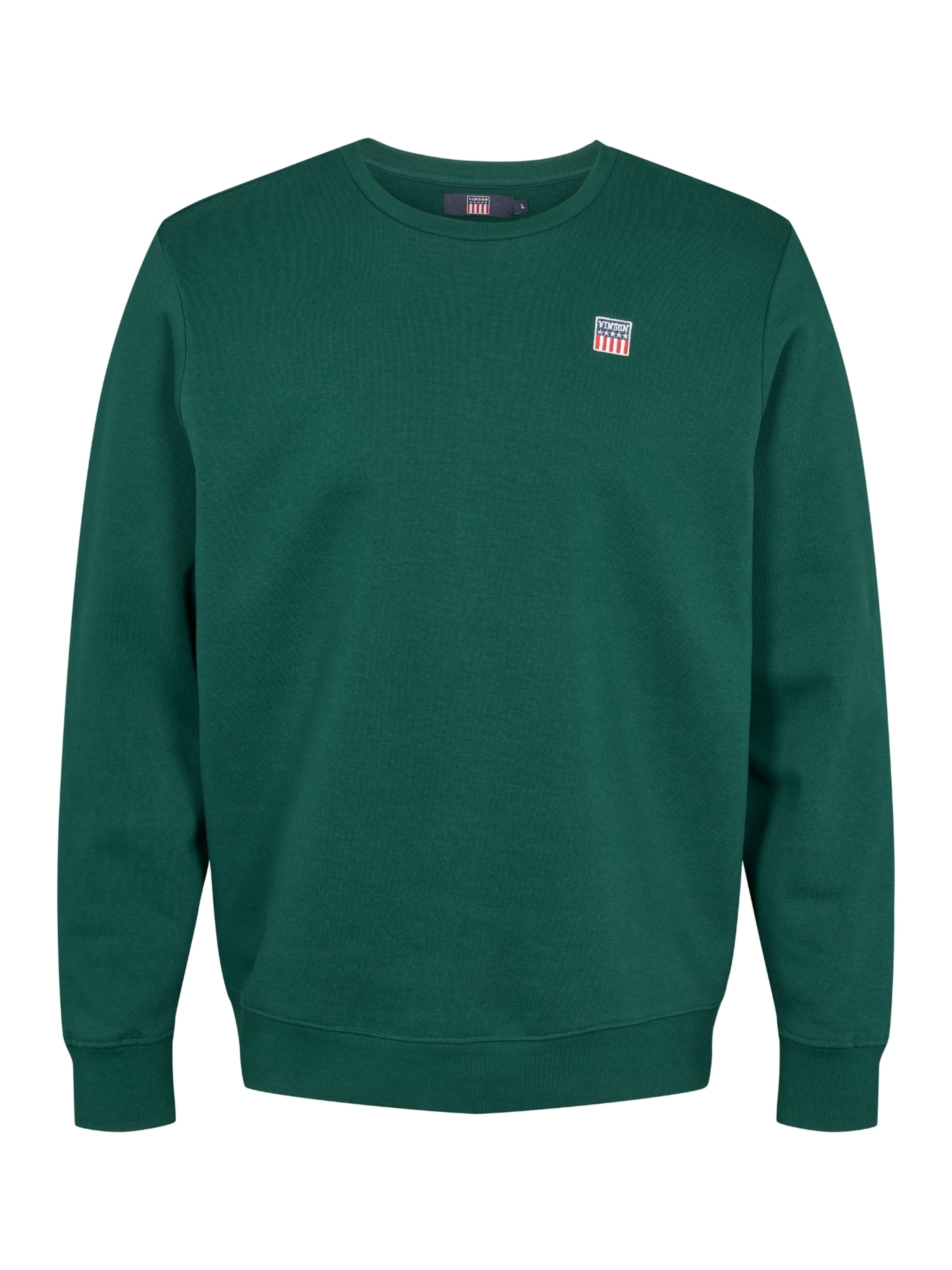 VINSON Svetr 'Jerry' – zelená: přední strana
