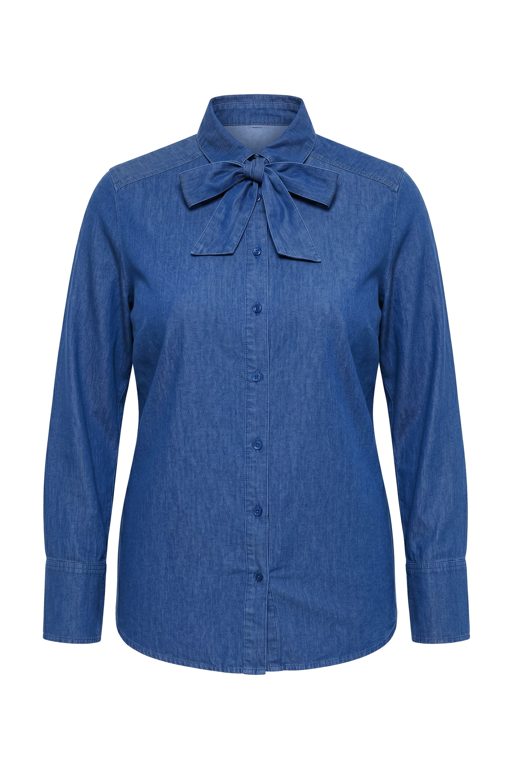 Ulla Popken Blouse in Blauw: voorkant