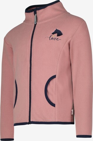 Veste en polaire 'Wild Horses' SALT AND PEPPER en rose