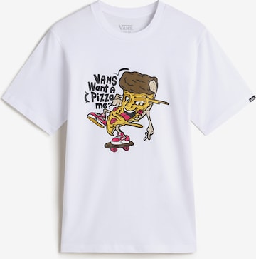 VANS Shirt 'Pizza Me ' in Weiß: Vorderseite