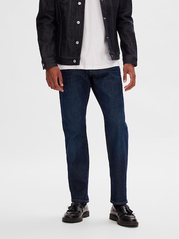 Regular Jean '196' SELECTED HOMME en bleu : devant