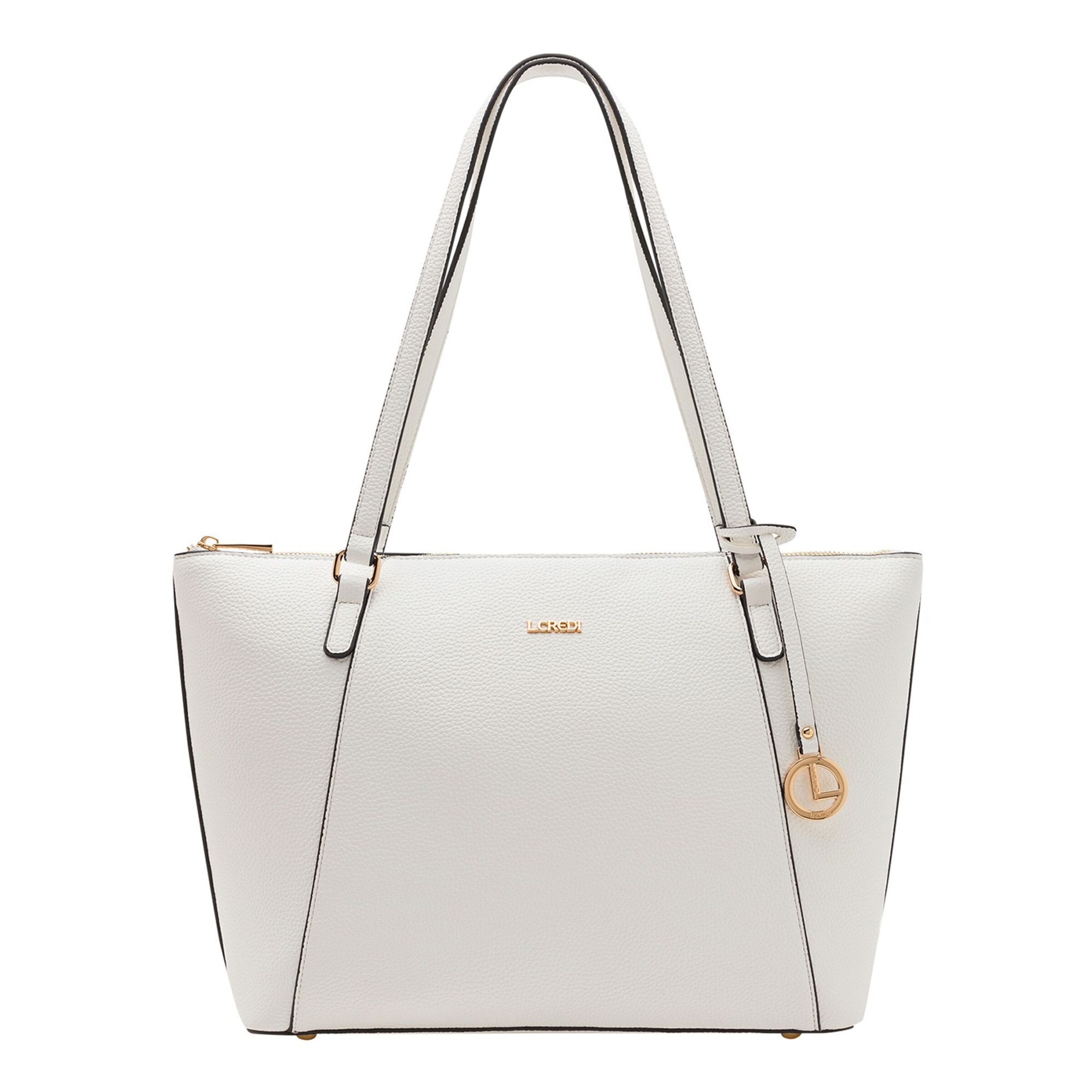 L.CREDI Shopper 'Michaela' in Wit: voorkant