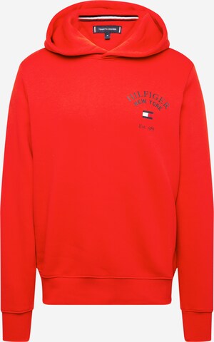 TOMMY HILFIGER Sweatshirt 'Arched Varsity' in Rood: voorkant