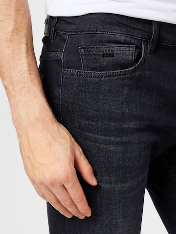 Coupe slim Jean 'Delano' BOSS Black en gris