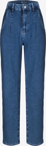 WEM Fashion Bandplooi jeans in Blauw: voorkant