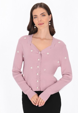 usha BLACK LABEL - Cárdigan en rosa: frente