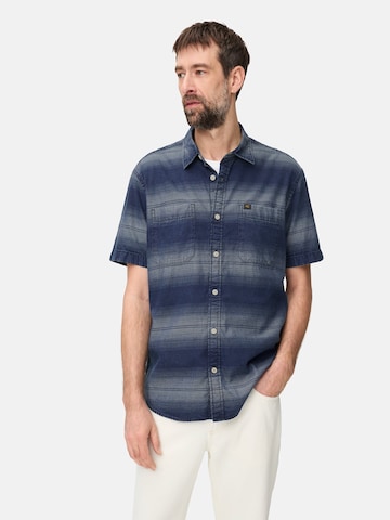 CAMEL ACTIVE Regular fit Button Up Shirt in Blue: front