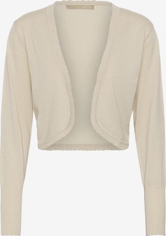 Cardigan CULTURE en beige : devant