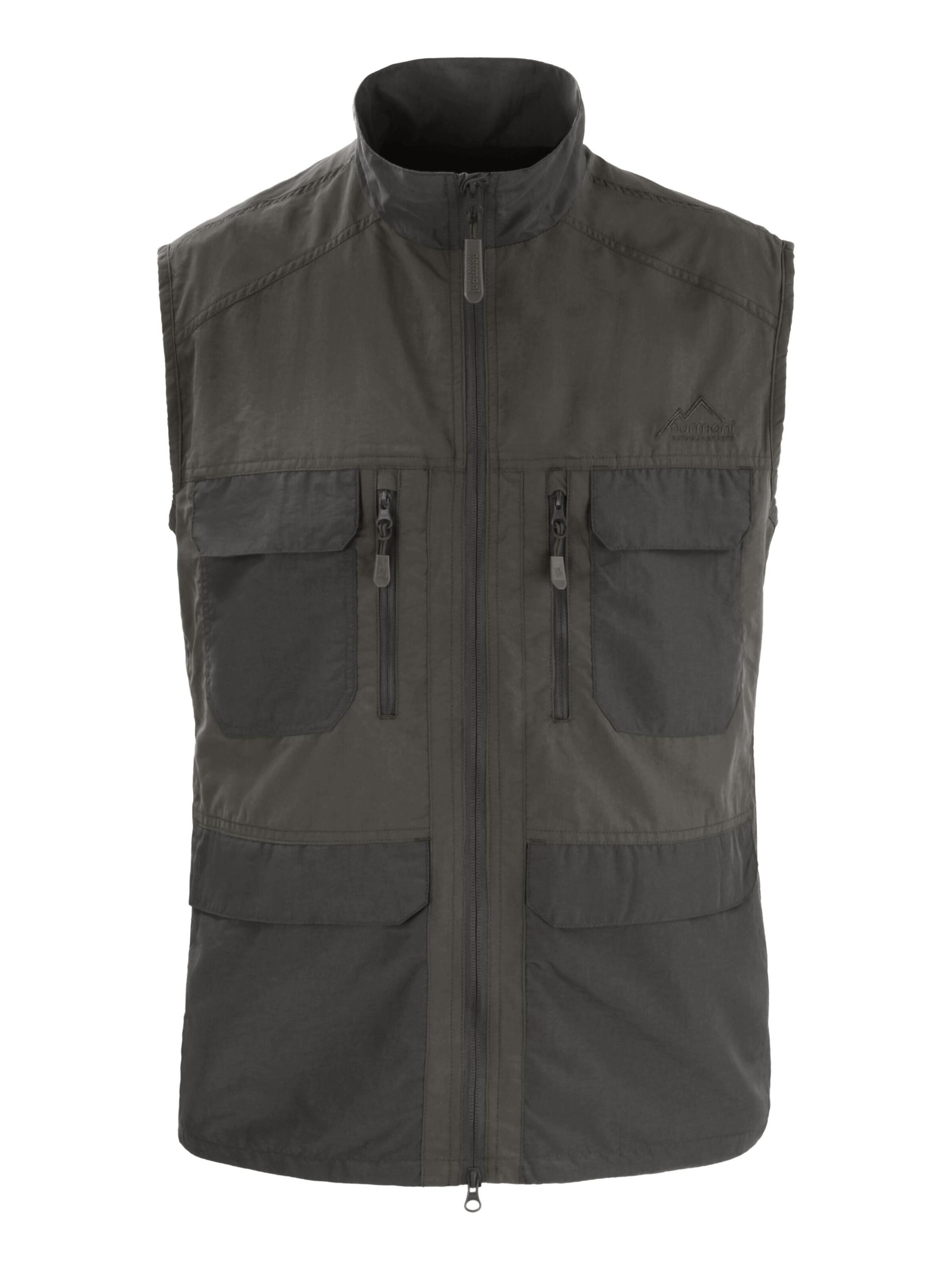 normani Sportweste 'Elk' in Grau: Vorderseite