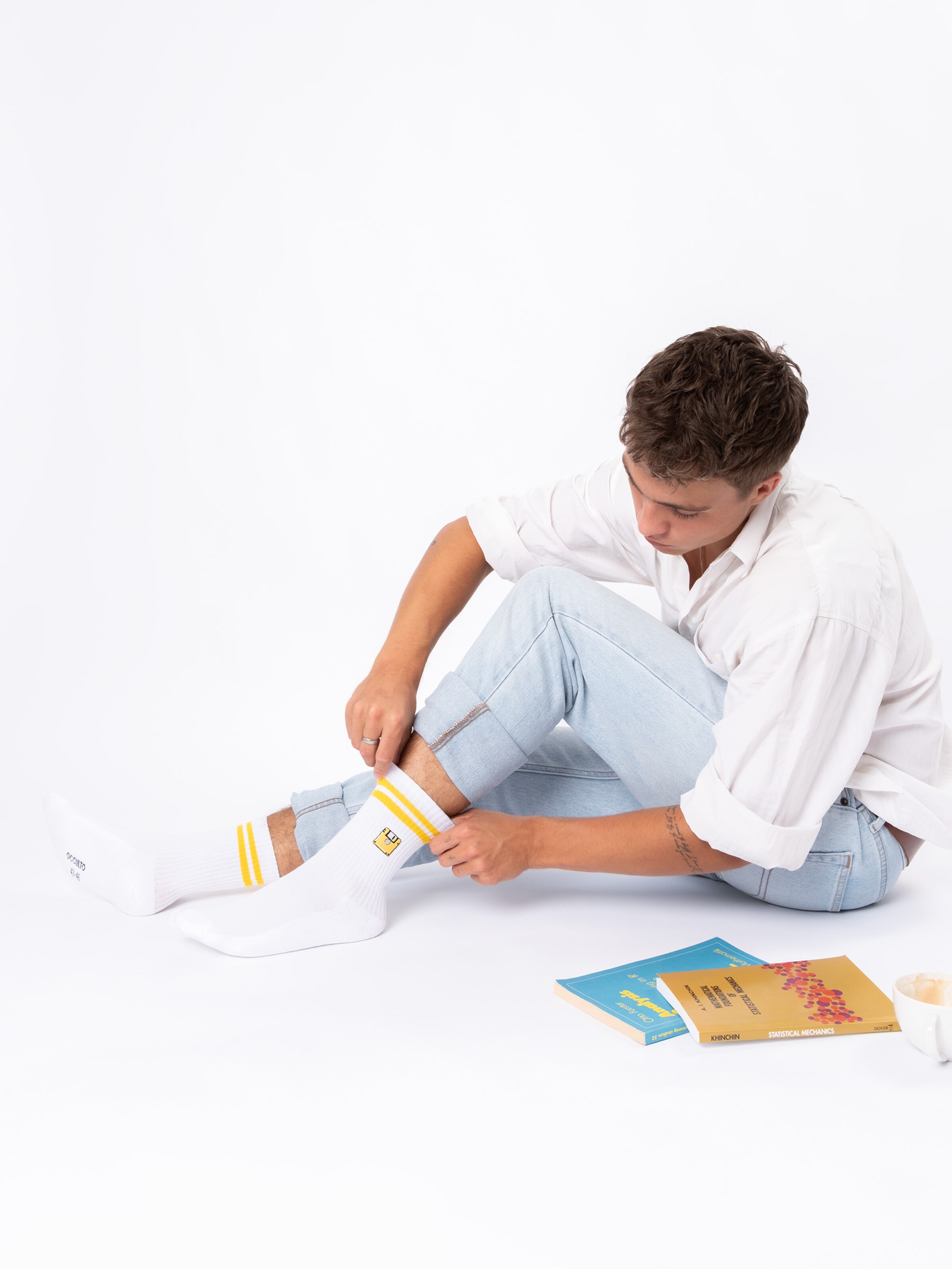 Occulto Athletic Socks 'Rio' in White