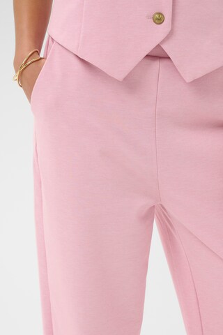 Wide Leg Pantalon 'CRAnett' Cream en rose