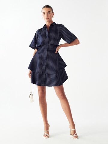 Willa Kleid 'Hugh' in Blau: Vorderseite