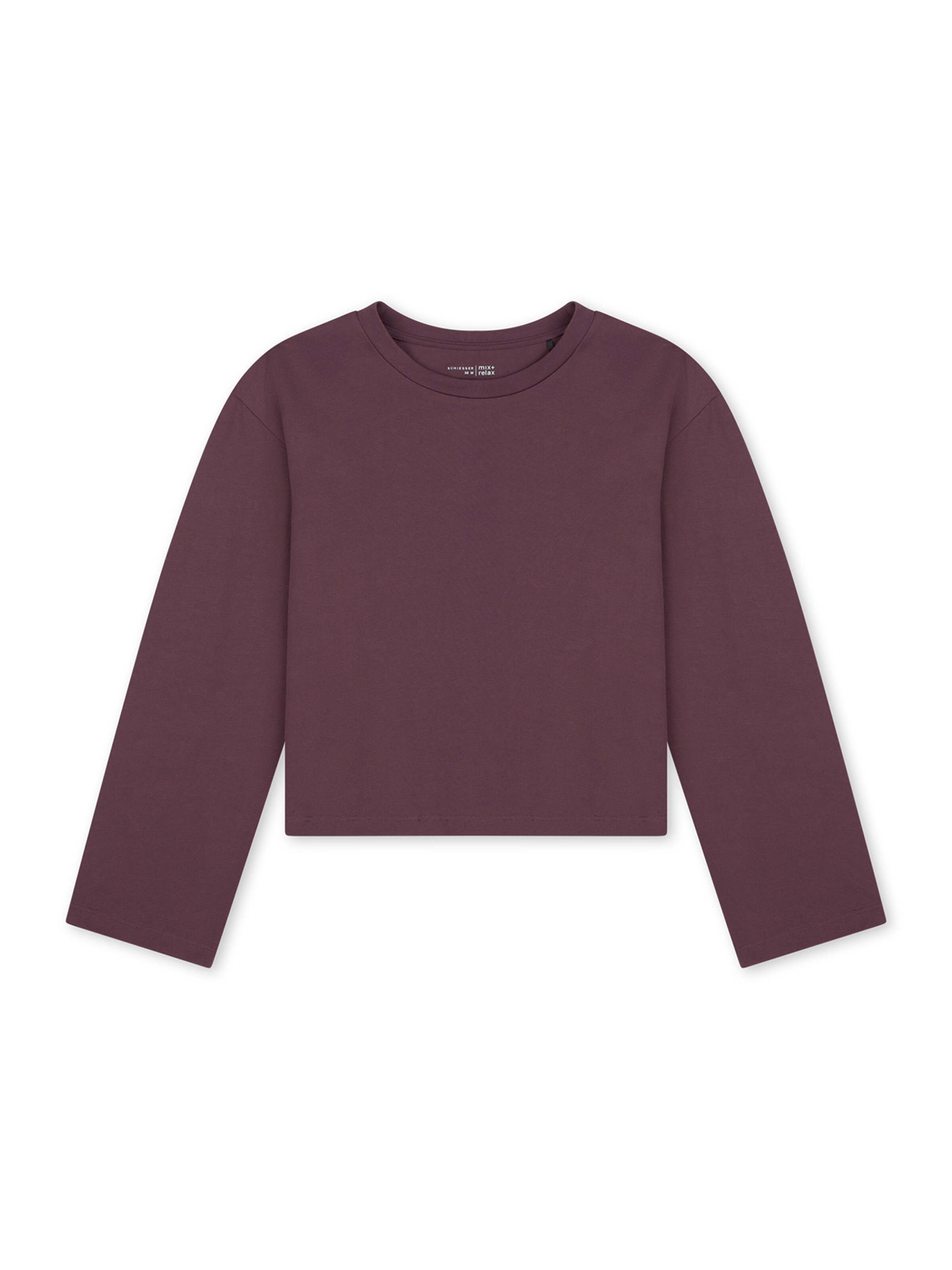 SCHIESSER Slaapshirt ' Mix Relax ' in Lila: voorkant