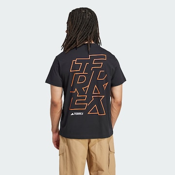 ADIDAS TERREX Functioneel shirt in Zwart: voorkant