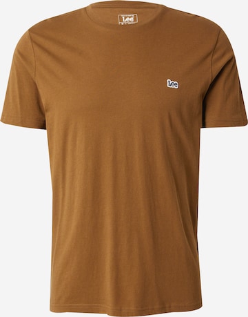 Lee T-shirt 'SS PATCH LOGO TEE' i brun: framsida
