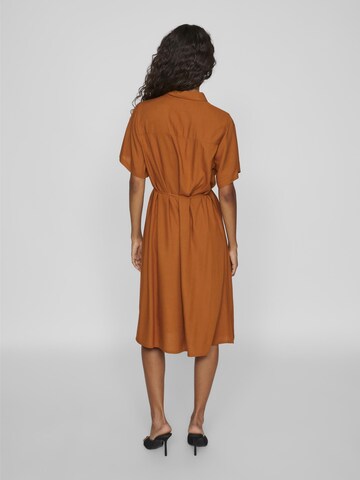 VILA Shirt dress in Brown