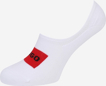 HUGO Дамски чорапи тип терлици в бяло