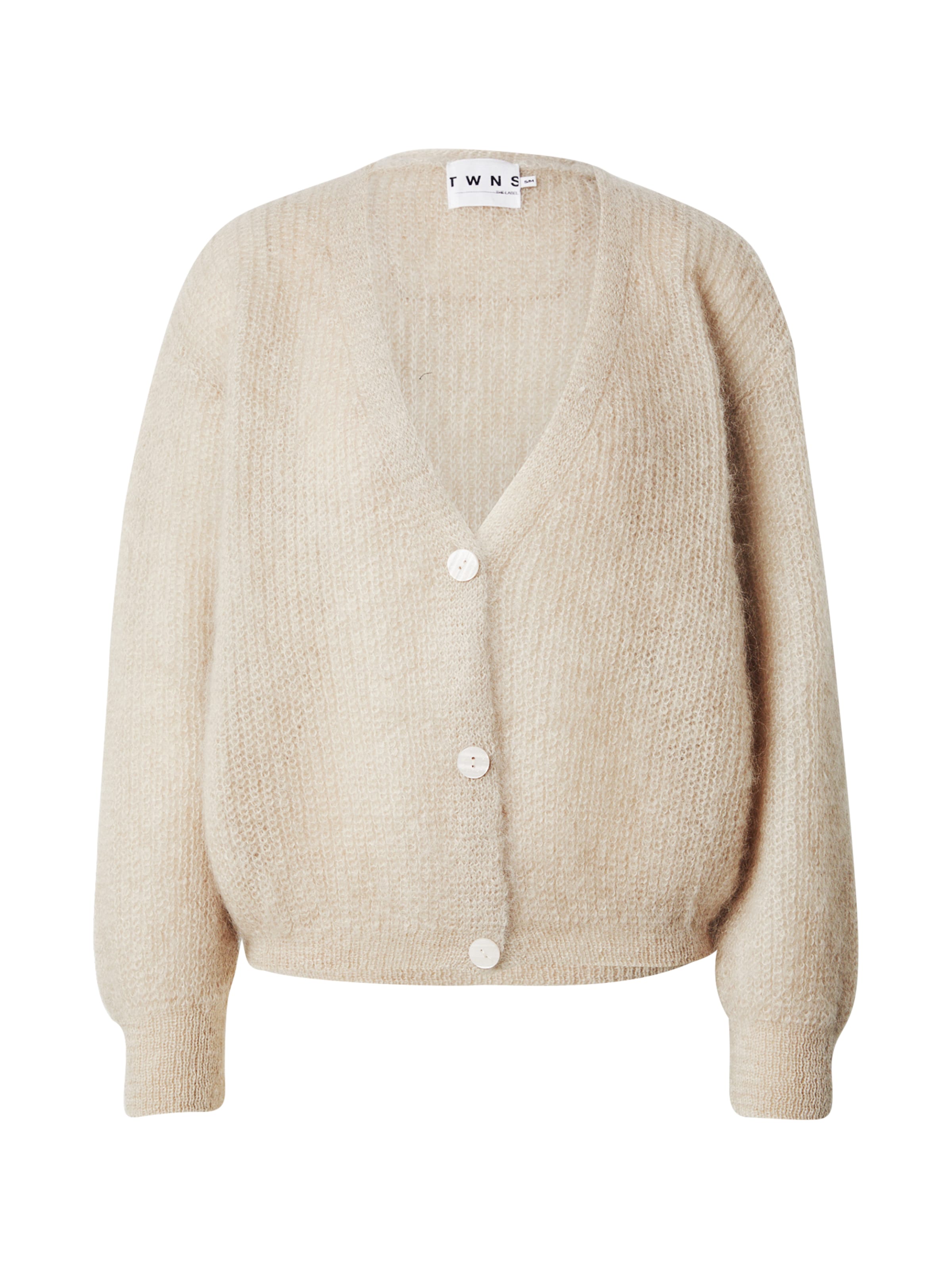 TWNS THE LABEL Вязаная кофта 'Erie' в Бежевый: спереди