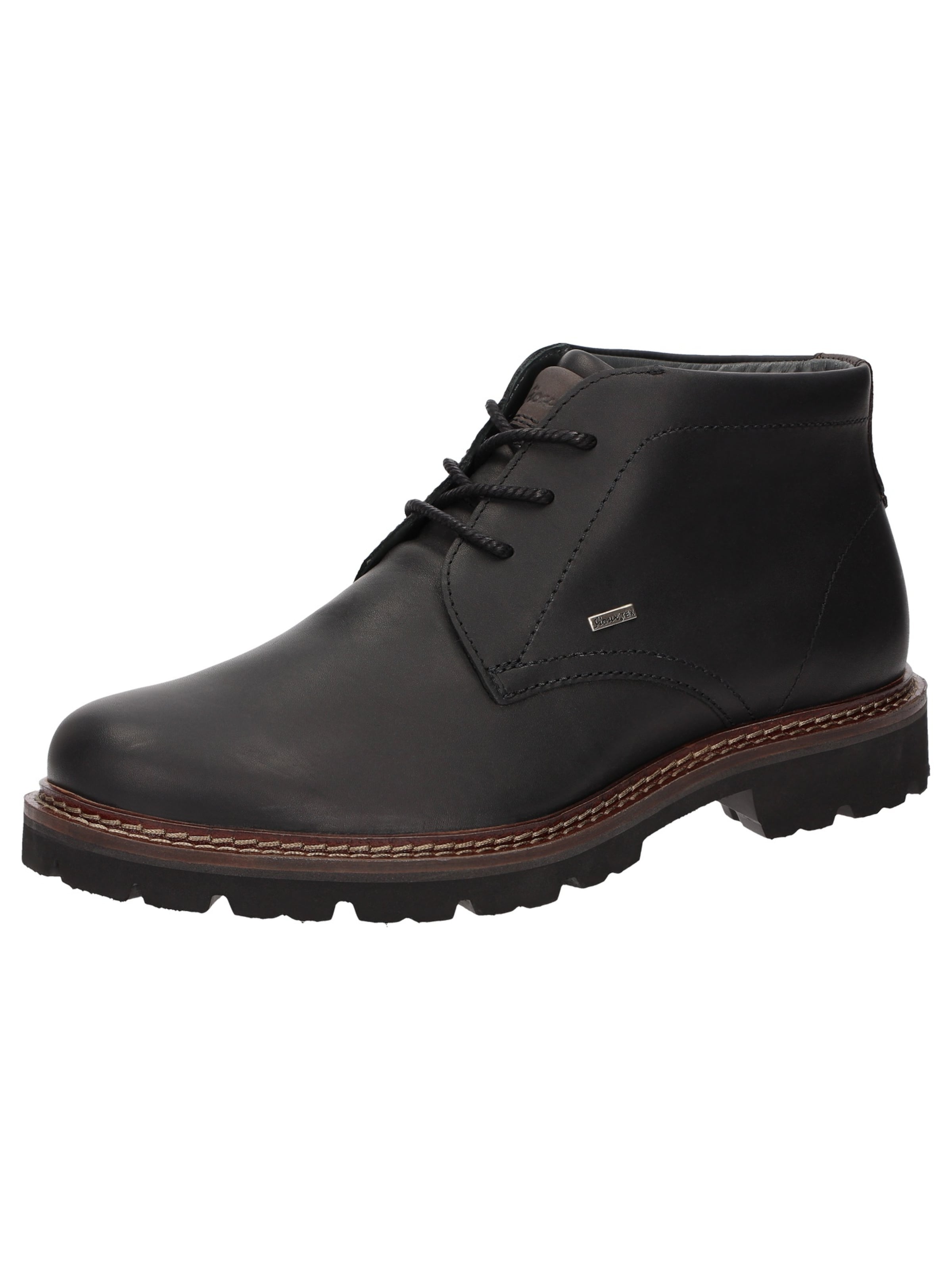 SIOUX Schnürboots ' Adalrik-716-TEX-H ' in Schwarz: Vorderseite