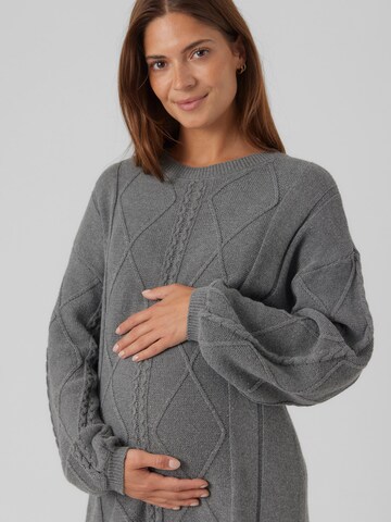 MAMALICIOUS Knit dress 'VIBE' in Grey