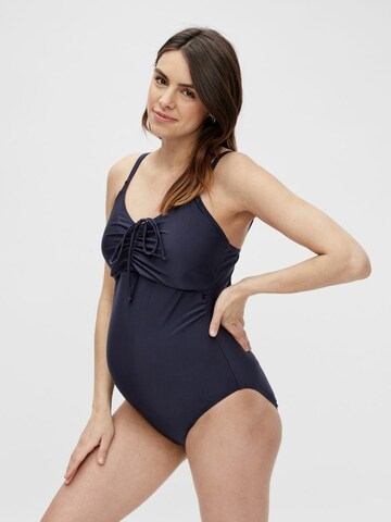 MAMALICIOUS Swimsuit 'Halima' in Blue: front