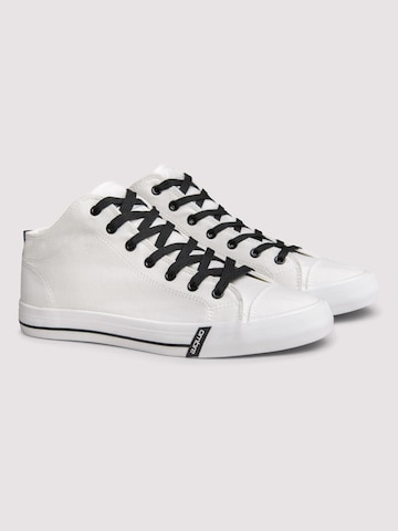 Ombre Sneakers hoog in Wit