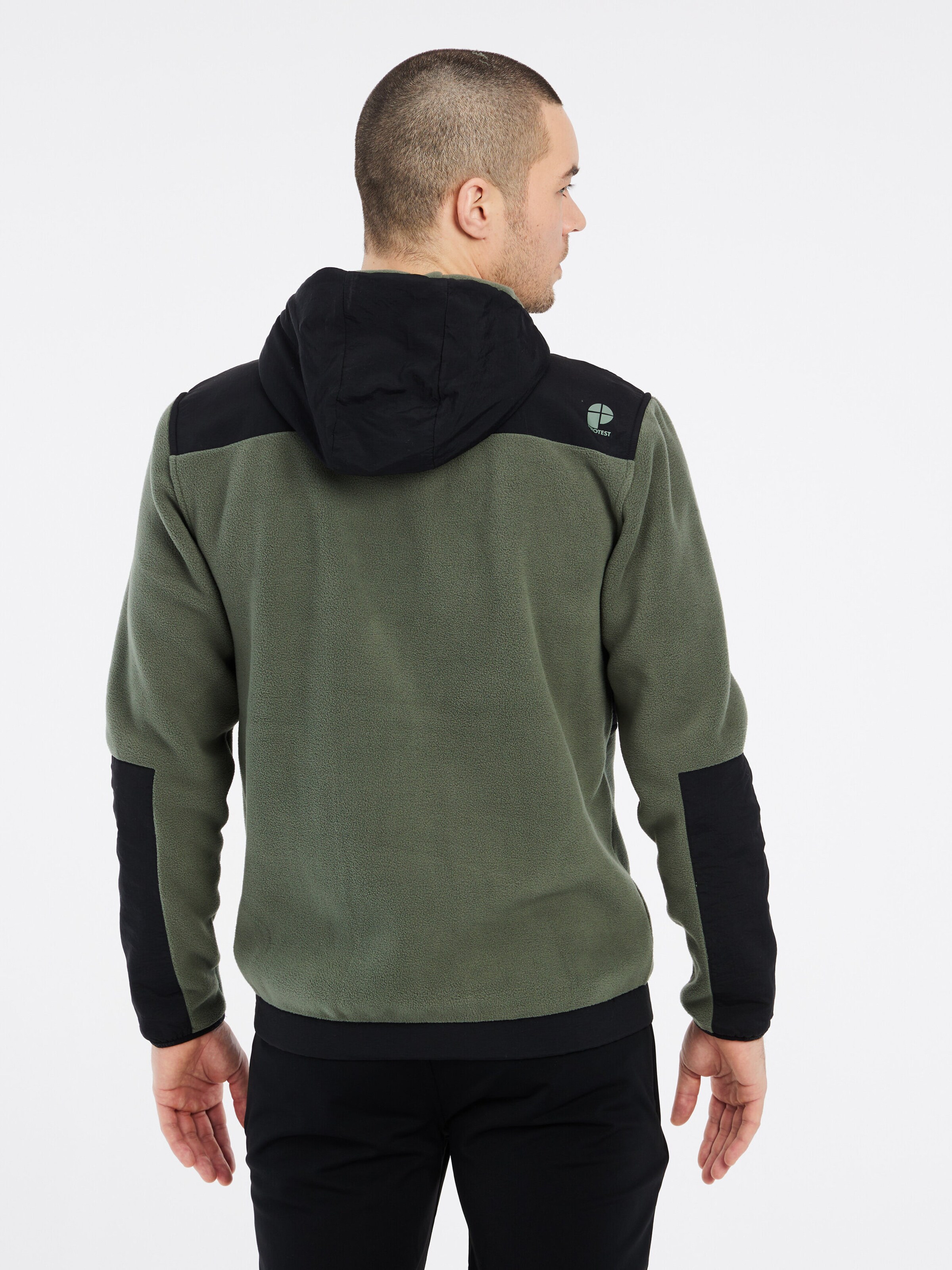 PROTEST Fleece Jacket 'PRTGRID' in Green