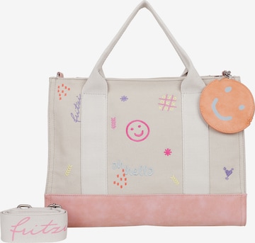 Fritzi aus Preußen Schultertasche 'Tote Bag Limited Ebro Fun' in Beige: Vorderseite