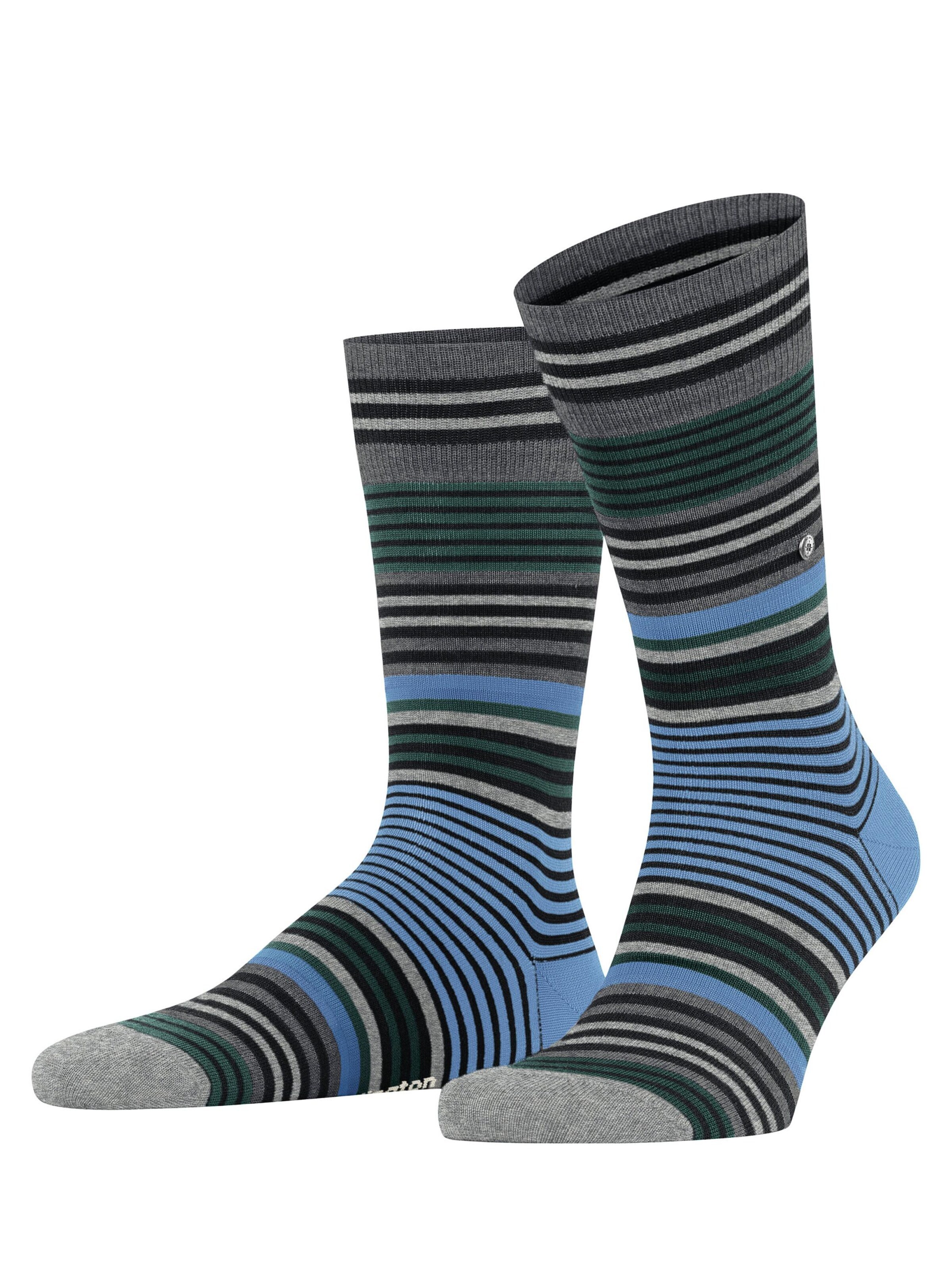 BURLINGTON Socks 'Stripe' in Black: front