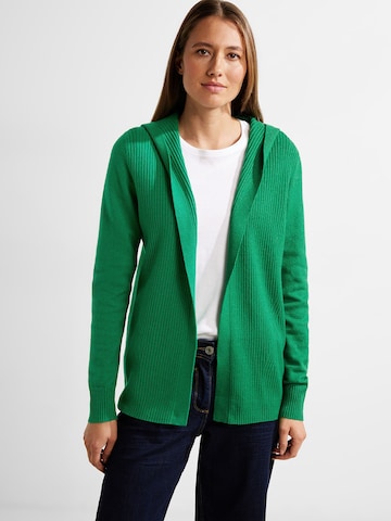 Cardigan CECIL en vert : devant