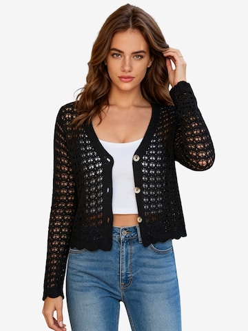 KoJooin Strickjacke in Schwarz: Vorderseite