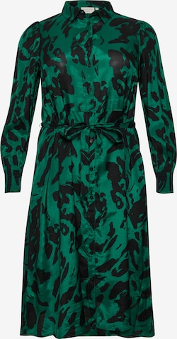 Robe-chemise KAFFE CURVE en vert : devant