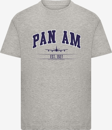 T-Shirt 'Pan Am College Est 1927' F4NT4STIC en gris : devant