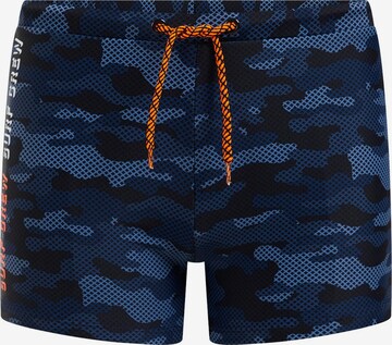 WE Fashion Zwemshorts in Blauw: voorkant