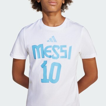 ADIDAS PERFORMANCE Funktionsskjorte 'Messi Name and Number' i hvid