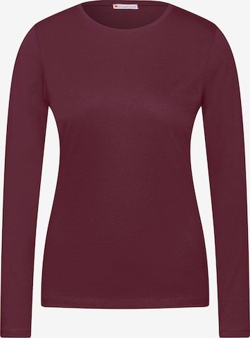 STREET ONE Basic Shirt in Rot: Vorderseite