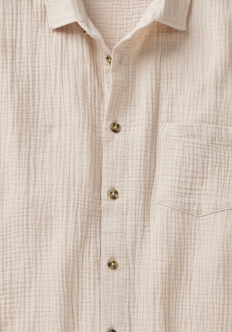 BEACH TIME Regular Fit Hemd in Beige