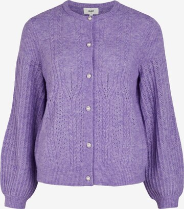 OBJECT Knit Cardigan 'Ophelia' in Purple: front