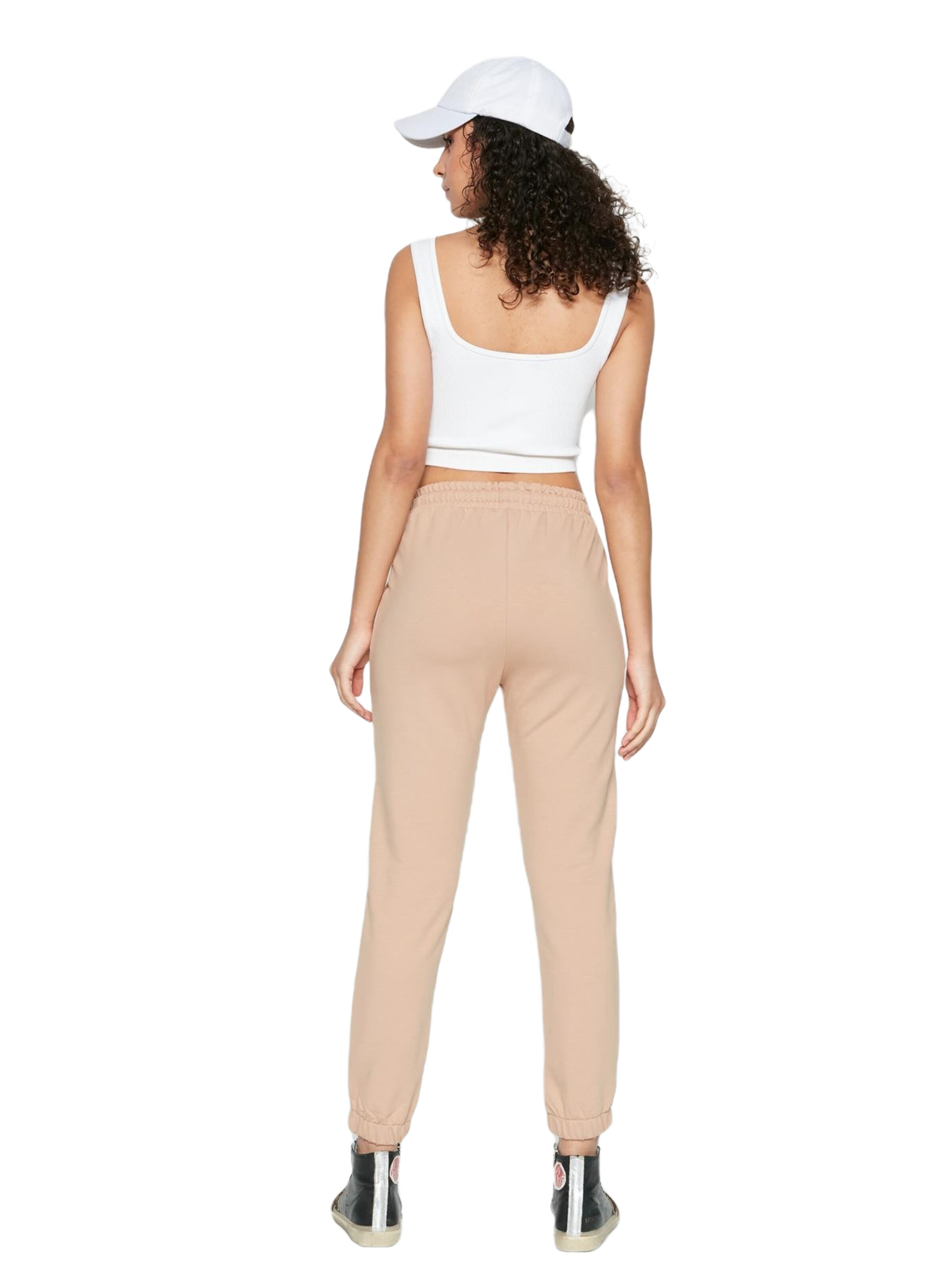 C&City Tapered Trousers in Beige
