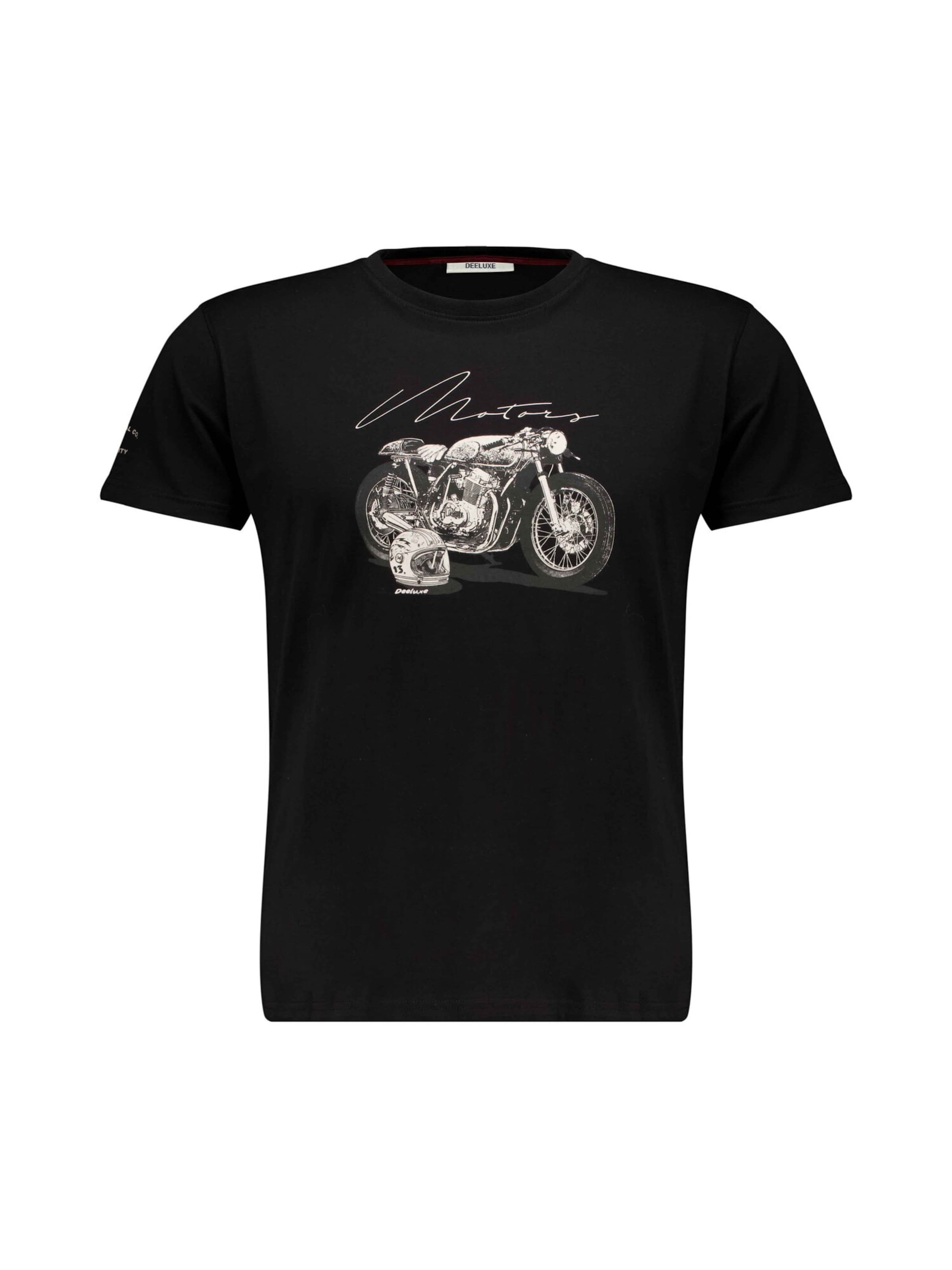 Deeluxe Shirt 'MOTORBIKE' in Zwart: voorkant