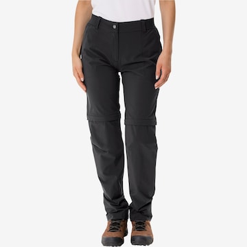 VAUDE Regular Outdoor Pants 'Farley' in Black: front