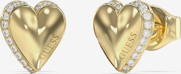 GUESS - Pendientes en amarillo: frente