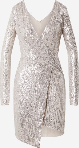 WAL G. Cocktail Dress in Silver: front