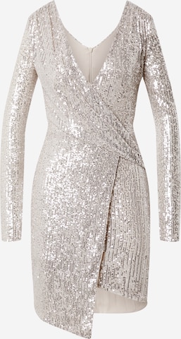 WAL G. Cocktail Dress in Silver: front