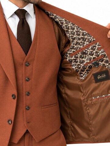 Guild Slim fit Suit 'Slim fit Business Anzug' in Orange